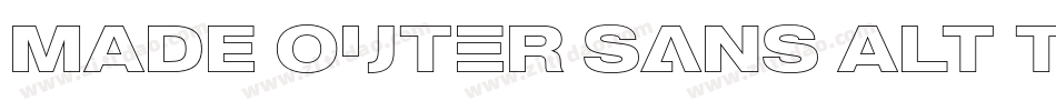 MADE Outer Sans Alt Thin PERSONAL USE字体转换
